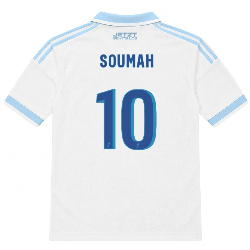 Danxen Kinderen Mohamed Soumah #10 Licht Hemelsblauw Wit Rood Uitshirt Uittenue 2026/27 T-Shirt