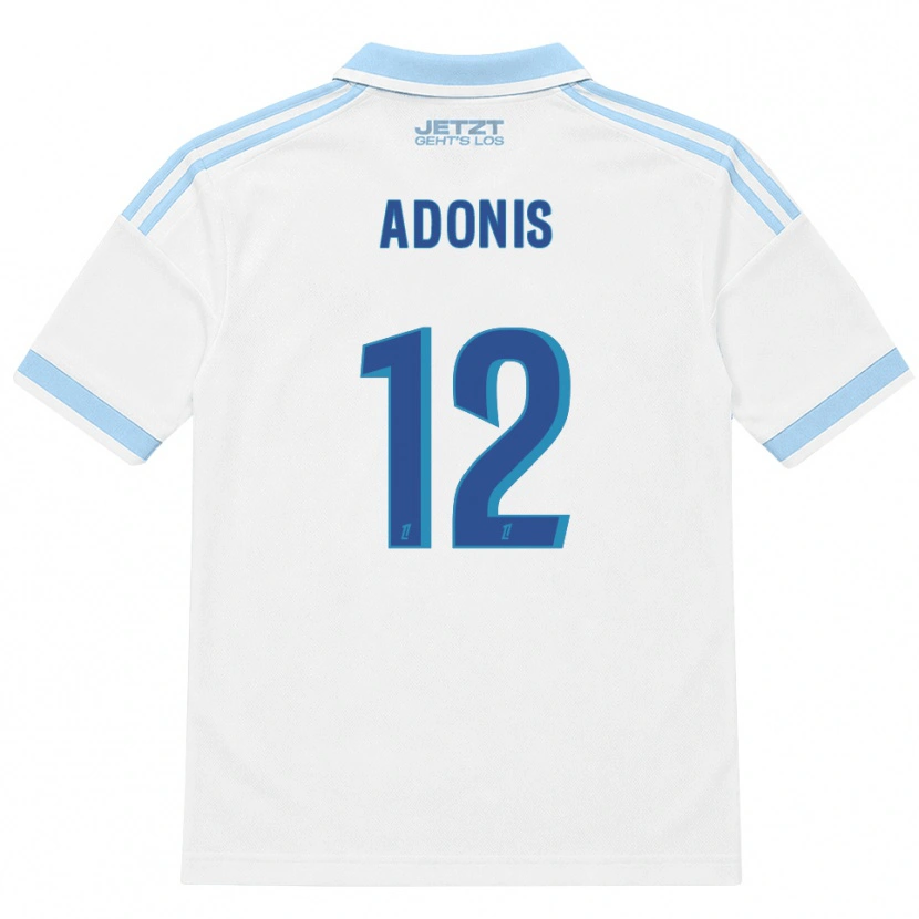 Danxen Kinderen Erwan Adonis #12 Licht Hemelsblauw Wit Rood Uitshirt Uittenue 2026/27 T-Shirt