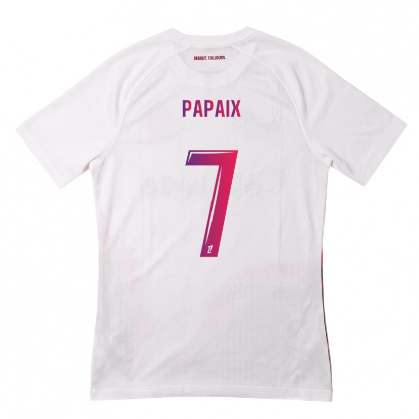 Danxen Kinderen Marie Papaix #7 Wit Roze Paars Uitshirt Uittenue 2026/27 T-Shirt