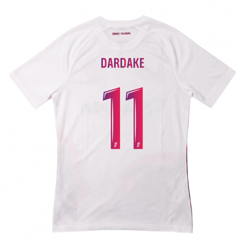 Danxen Kinderen Wassim Dardake #11 Wit Roze Paars Uitshirt Uittenue 2026/27 T-Shirt