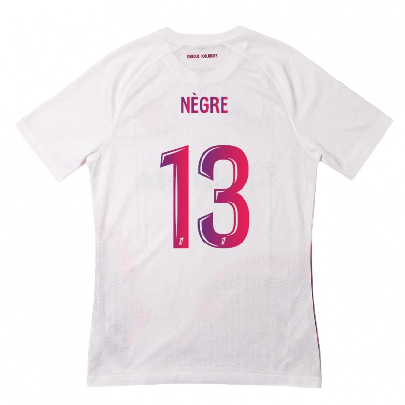 Danxen Kinderen Thibo Nègre #13 Wit Roze Paars Uitshirt Uittenue 2026/27 T-Shirt