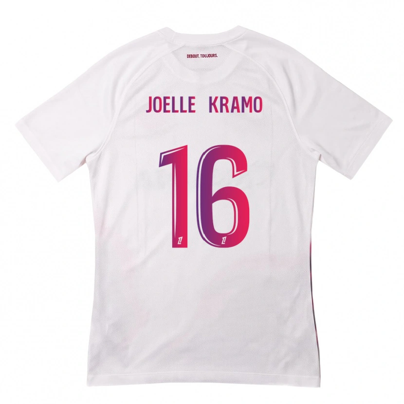 Danxen Kinderen Marie Joelle Kramo #16 Wit Roze Paars Uitshirt Uittenue 2026/27 T-Shirt