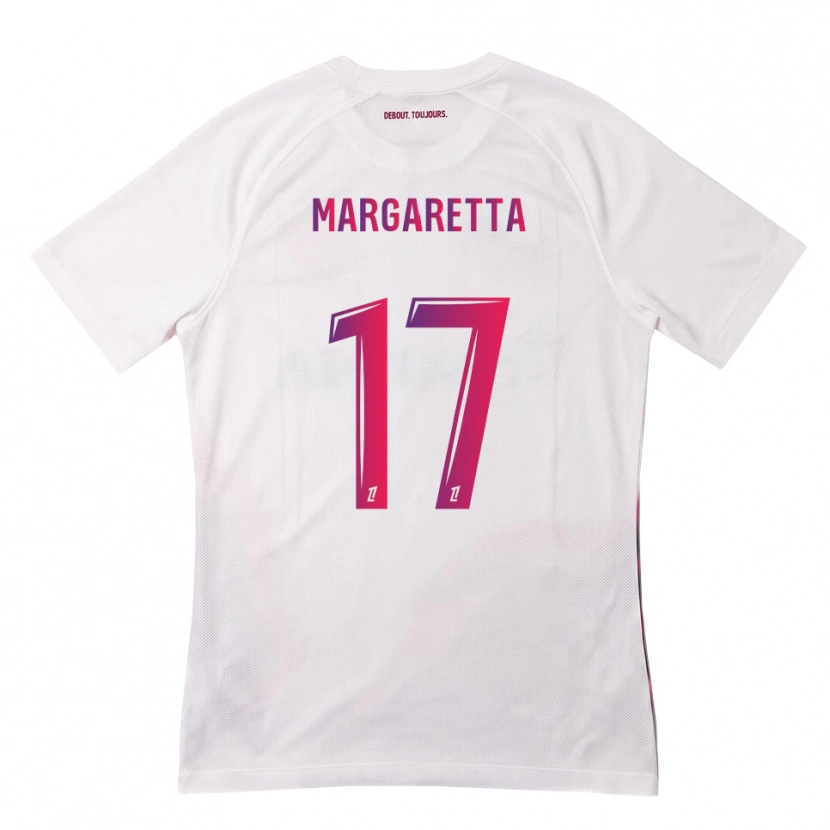 Danxen Kinderen Jessica Margaretta #17 Wit Roze Paars Uitshirt Uittenue 2026/27 T-Shirt