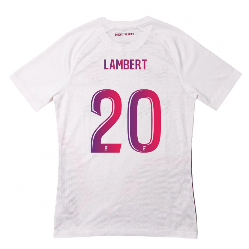 Danxen Kinderen Sarah Lambert #20 Wit Roze Paars Uitshirt Uittenue 2026/27 T-Shirt