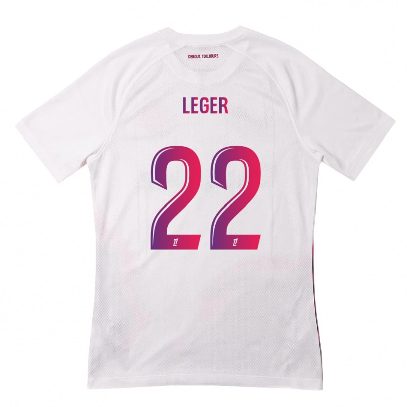 Danxen Kinderen Christelle Léger #22 Wit Roze Paars Uitshirt Uittenue 2026/27 T-Shirt
