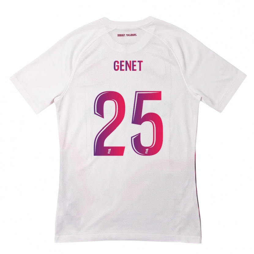 Danxen Kinderen Marine Genet #25 Wit Roze Paars Uitshirt Uittenue 2026/27 T-Shirt