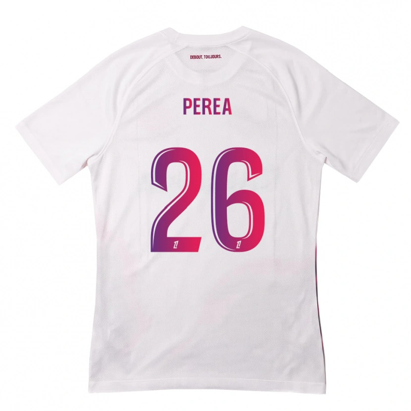 Danxen Kinderen Marine Perea #26 Wit Roze Paars Uitshirt Uittenue 2026/27 T-Shirt