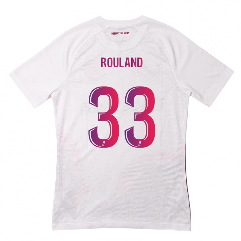 Danxen Kinderen Prune Rouland #33 Wit Roze Paars Uitshirt Uittenue 2026/27 T-Shirt