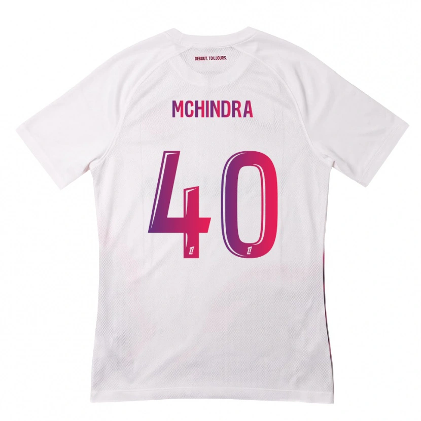 Danxen Kinderen Naime Said Mchindra #40 Wit Roze Paars Uitshirt Uittenue 2026/27 T-Shirt