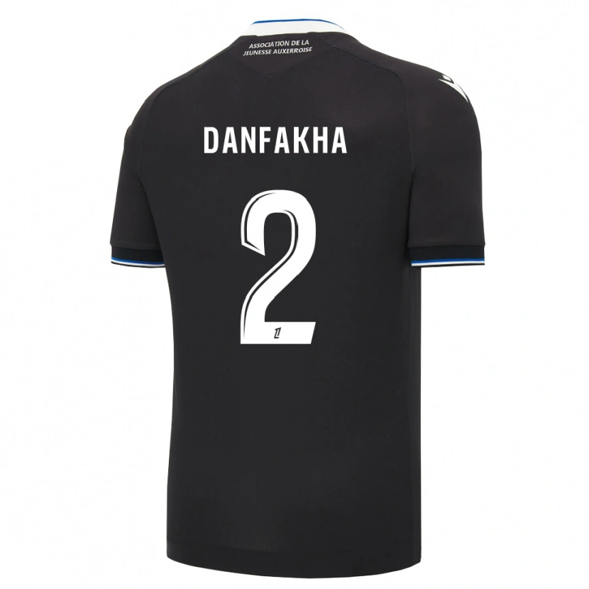 Danxen Kinderen Salimou Danfakha #2 Zwart Blauw Wit Uitshirt Uittenue 2026/27 T-Shirt