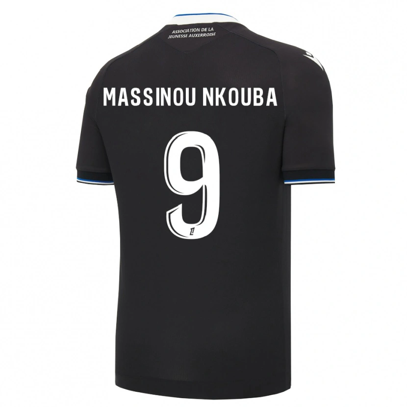 Danxen Kinderen Pierre Massinou Nkouba #9 Zwart Blauw Wit Uitshirt Uittenue 2026/27 T-Shirt