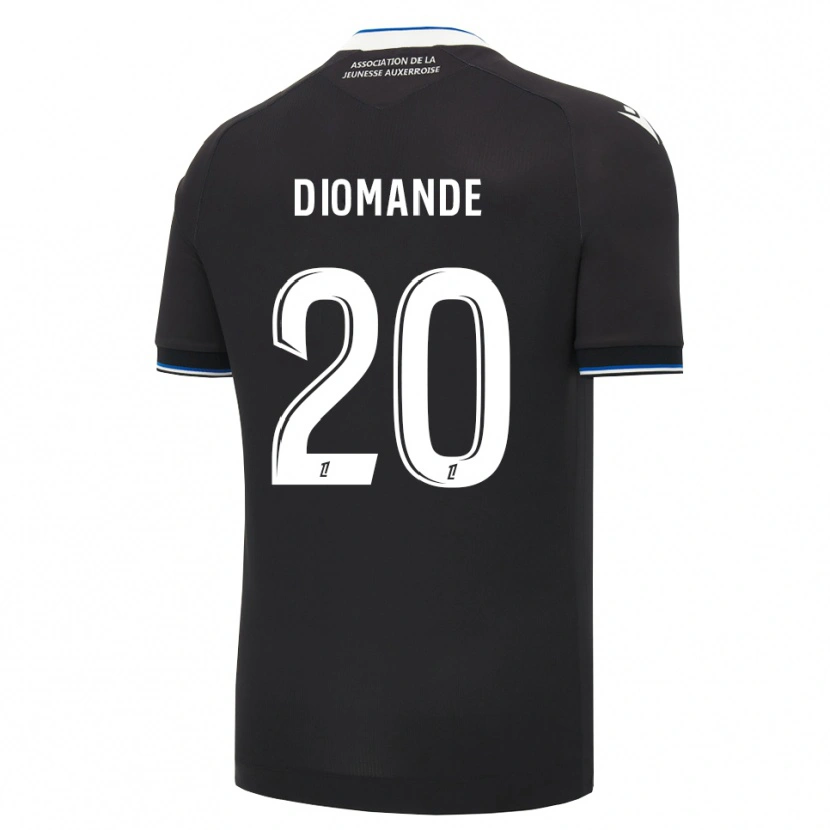 Danxen Kinderen Sinaly Diomandé #20 Zwart Blauw Wit Uitshirt Uittenue 2026/27 T-Shirt