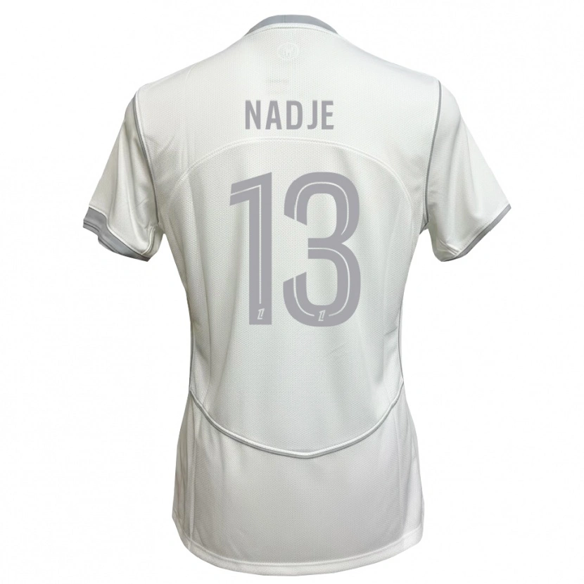 Danxen Kinderen Guédé Nadje #13 Wit Grijs Uitshirt Uittenue 2026/27 T-Shirt