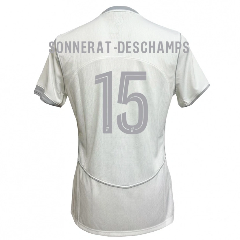 Danxen Kinderen Nattio Sonnerat #15 Wit Grijs Uitshirt Uittenue 2026/27 T-Shirt