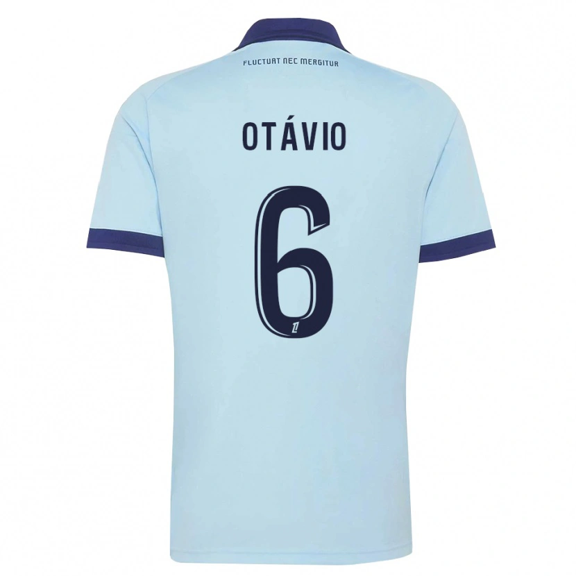 Danxen Kinderen Otávio Ataíde Da Silva #6 Centaurieblauw Zwart Uitshirt Uittenue 2026/27 T-Shirt