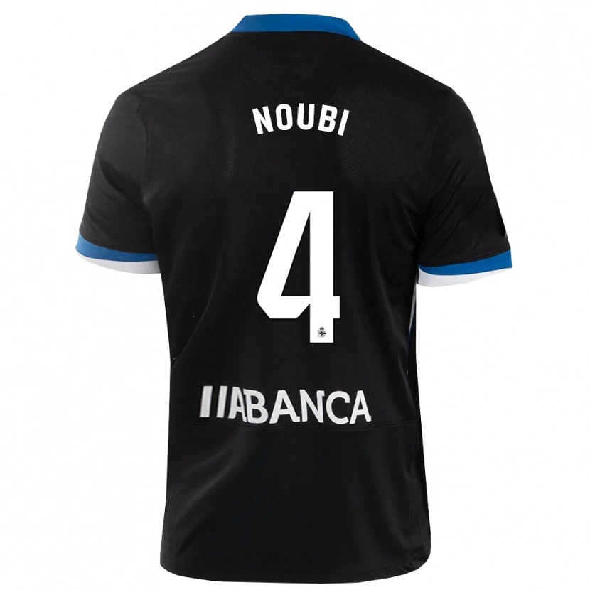 Danxen Kinderen Lucas Noubi #4 Zwart Blauw Wit Uitshirt Uittenue 2026/27 T-Shirt