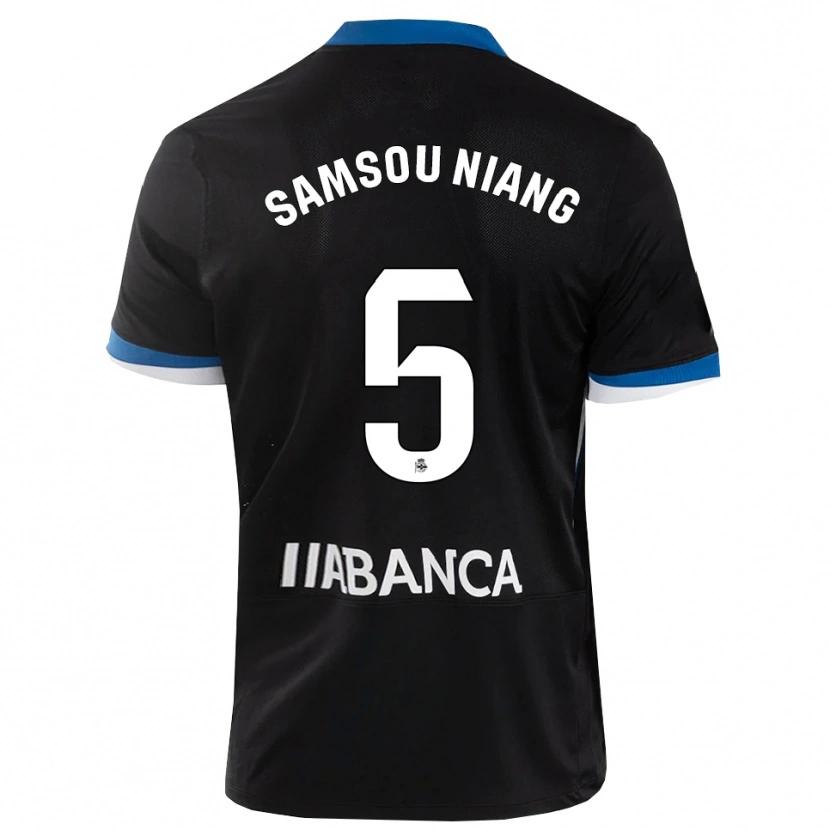 Danxen Kinderen Papa Samsou Niang #5 Zwart Blauw Wit Uitshirt Uittenue 2026/27 T-Shirt