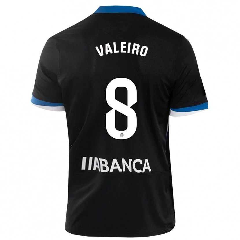 Danxen Kinderen Mauro Valeiro #8 Zwart Blauw Wit Uitshirt Uittenue 2026/27 T-Shirt