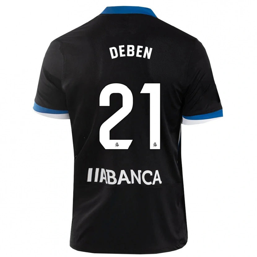Danxen Kinderen Sara Debén #21 Zwart Blauw Wit Uitshirt Uittenue 2026/27 T-Shirt