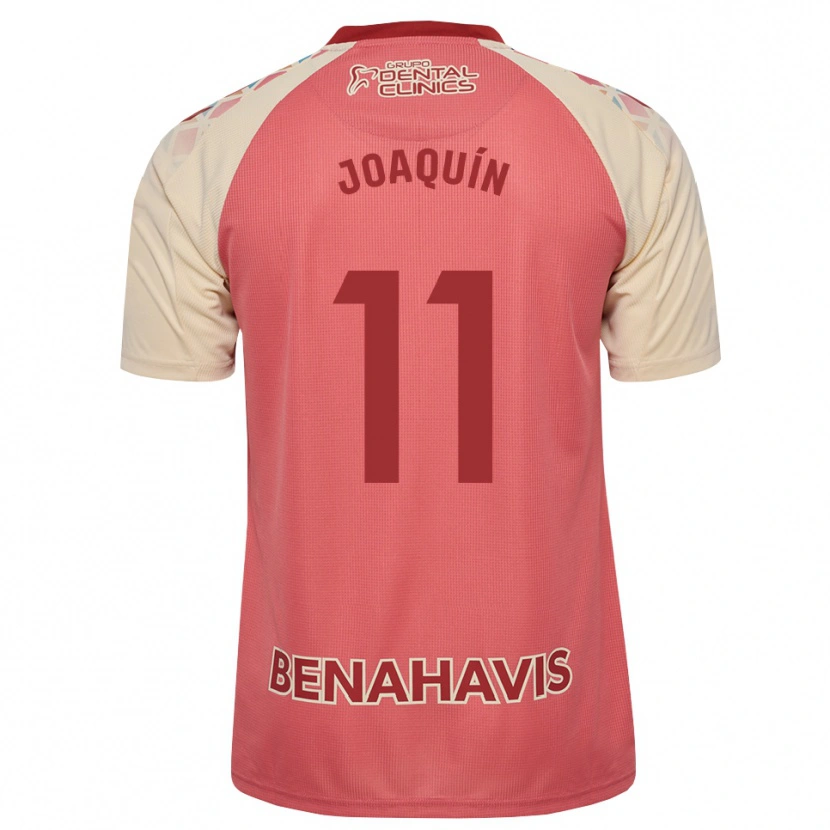 Danxen Kinderen Joaquín Muñoz #11 Lichtroze Rood Blauw Uitshirt Uittenue 2026/27 T-Shirt