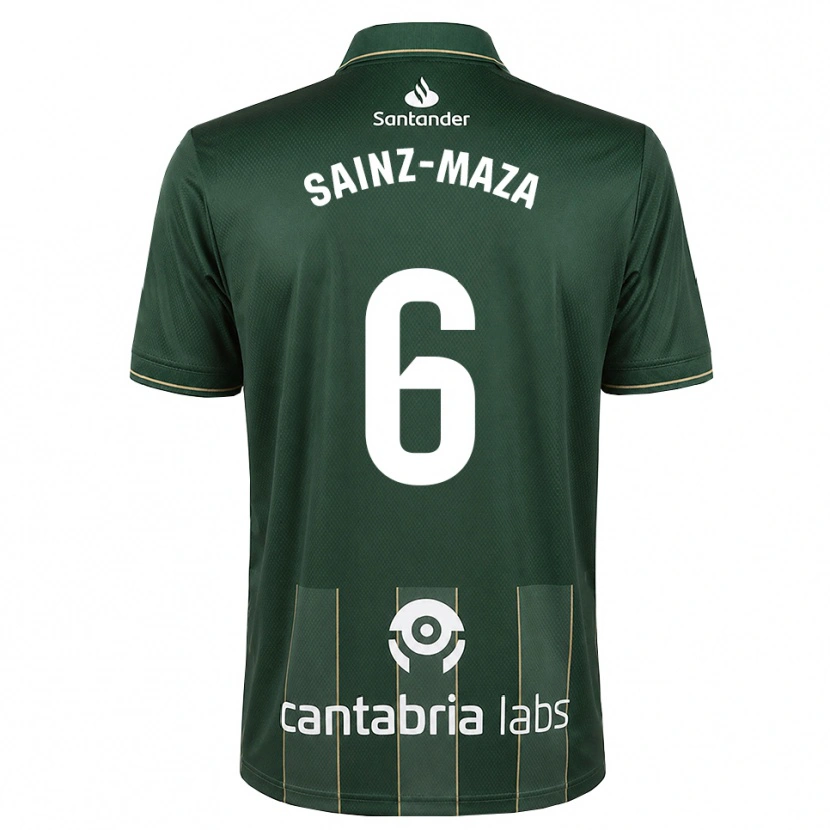 Danxen Kinderen Íñigo Sainz-Maza #6 Donker Leigrijs Wit Uitshirt Uittenue 2026/27 T-Shirt