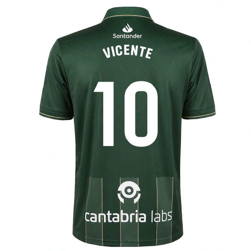 Danxen Kinderen Iñigo Vicente #10 Donker Leigrijs Wit Uitshirt Uittenue 2026/27 T-Shirt