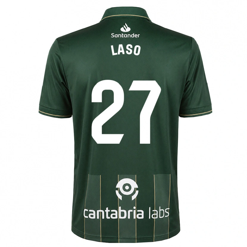 Danxen Kinderen Alejandro Laso #27 Donker Leigrijs Wit Uitshirt Uittenue 2026/27 T-Shirt