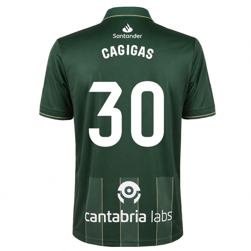 Danxen Kinderen Iván Cagigas #30 Donker Leigrijs Wit Uitshirt Uittenue 2026/27 T-Shirt