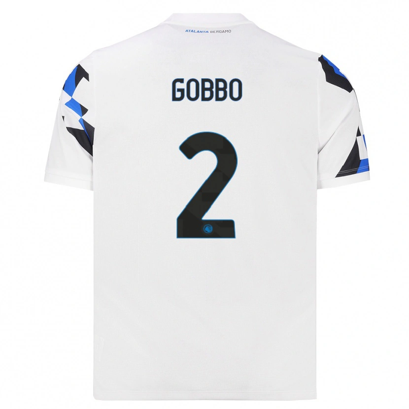 Danxen Kinderen Luca Gobbo #2 Wit Rood Blauw Uitshirt Uittenue 2026/27 T-Shirt