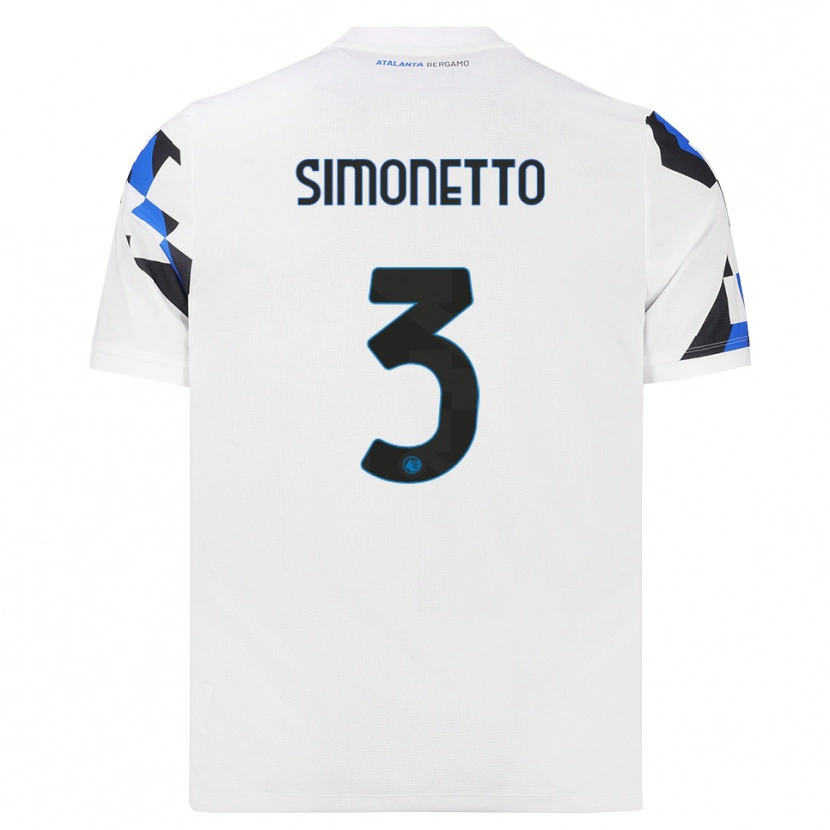 Danxen Kinderen Federico Simonetto #3 Wit Rood Blauw Uitshirt Uittenue 2026/27 T-Shirt