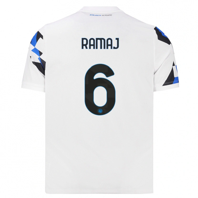 Danxen Kinderen Gabriel Ramaj #6 Wit Rood Blauw Uitshirt Uittenue 2026/27 T-Shirt