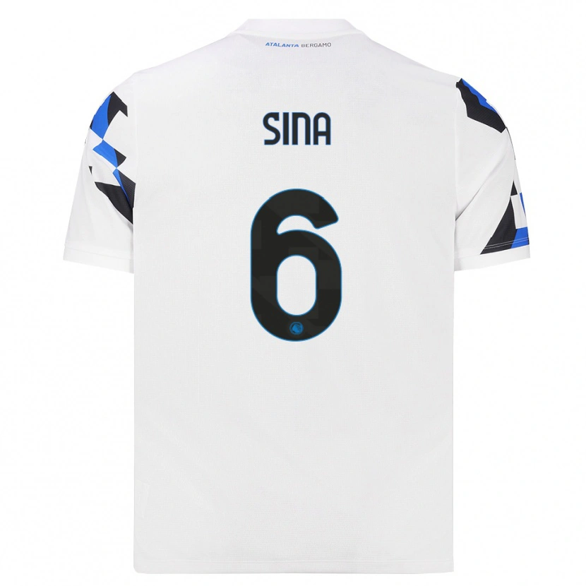 Danxen Kinderen Sebastian Sina #6 Wit Rood Blauw Uitshirt Uittenue 2026/27 T-Shirt