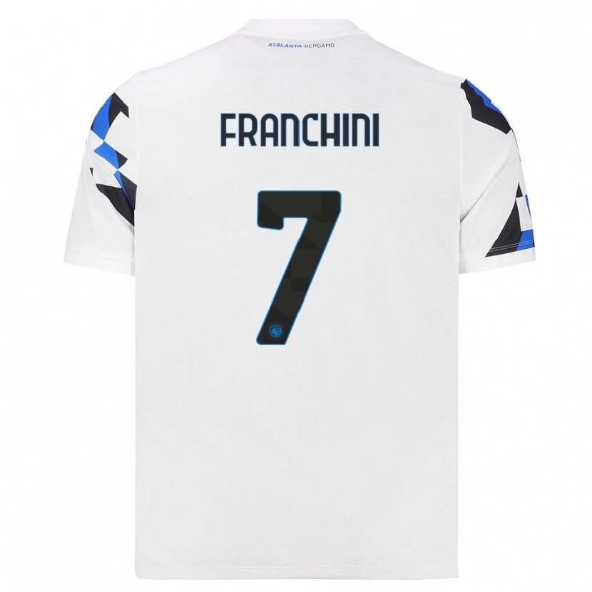 Danxen Kinderen Alessandro Franchini #7 Wit Rood Blauw Uitshirt Uittenue 2026/27 T-Shirt