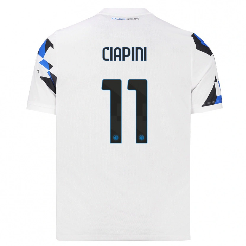 Danxen Kinderen Adriano Ciapini #11 Wit Rood Blauw Uitshirt Uittenue 2026/27 T-Shirt