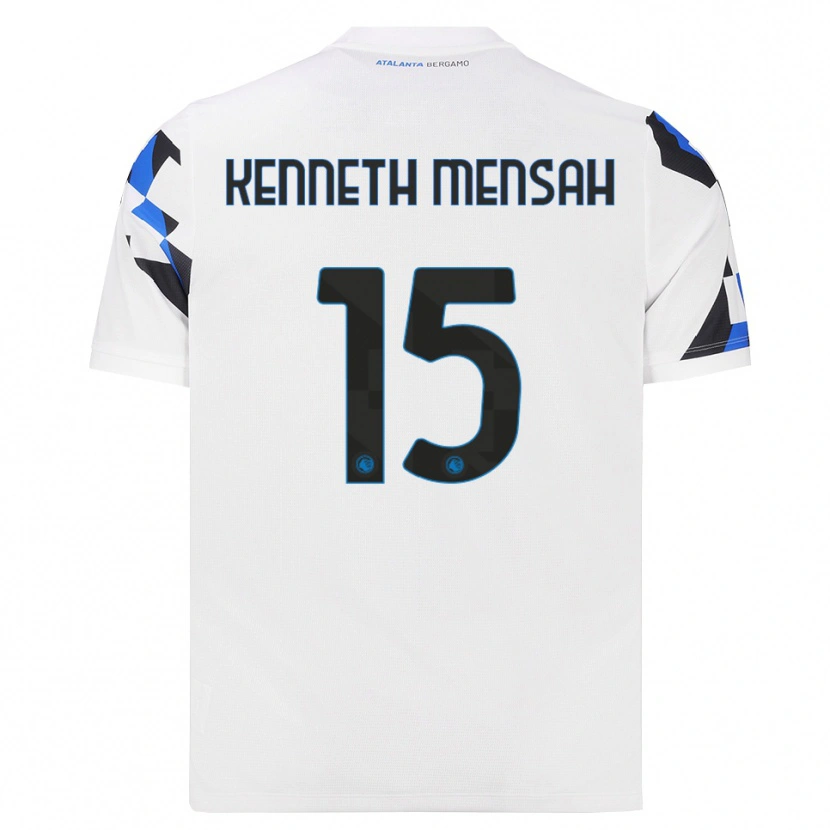 Danxen Kinderen Anthony Kenneth Mensah #15 Wit Rood Blauw Uitshirt Uittenue 2026/27 T-Shirt