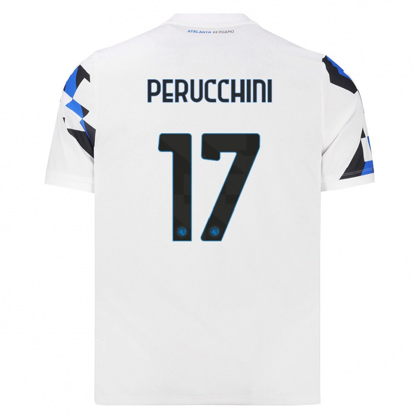 Danxen Kinderen Simone Perucchini #17 Wit Rood Blauw Uitshirt Uittenue 2026/27 T-Shirt