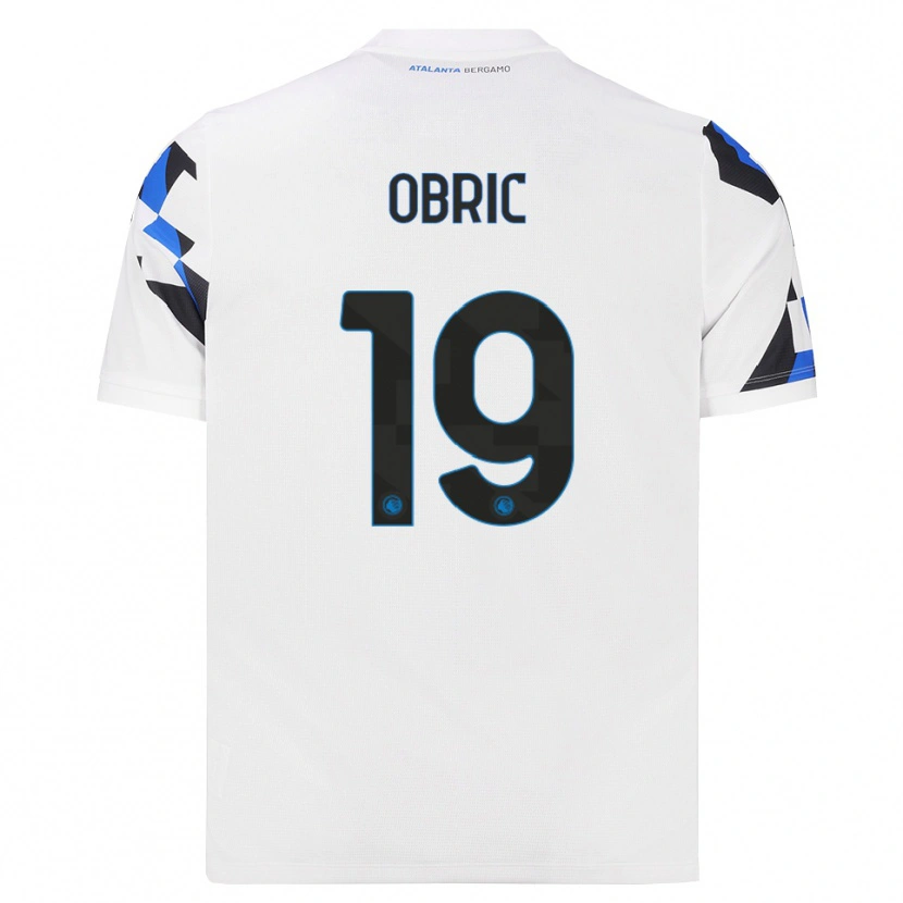 Danxen Kinderen Relja Obric #19 Wit Rood Blauw Uitshirt Uittenue 2026/27 T-Shirt