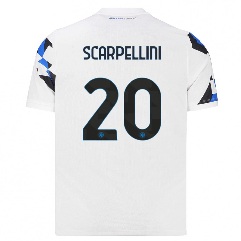 Danxen Kinderen Andrea Scarpellini #20 Wit Rood Blauw Uitshirt Uittenue 2026/27 T-Shirt