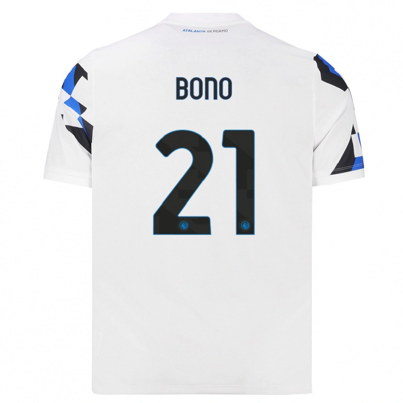 Danxen Kinderen Davide Bono #21 Wit Rood Blauw Uitshirt Uittenue 2026/27 T-Shirt