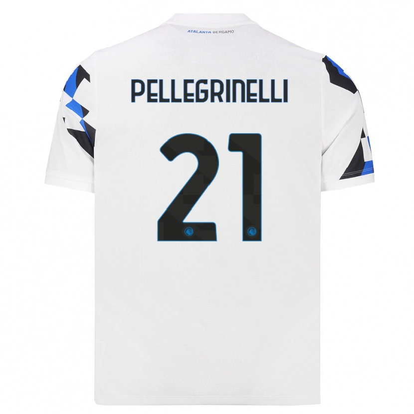 Danxen Kinderen Giorgia Pellegrinelli #21 Wit Rood Blauw Uitshirt Uittenue 2026/27 T-Shirt