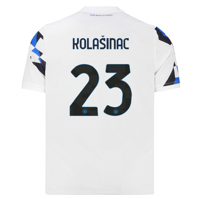 Danxen Kinderen Sead Kolasinac #23 Wit Rood Blauw Uitshirt Uittenue 2026/27 T-Shirt