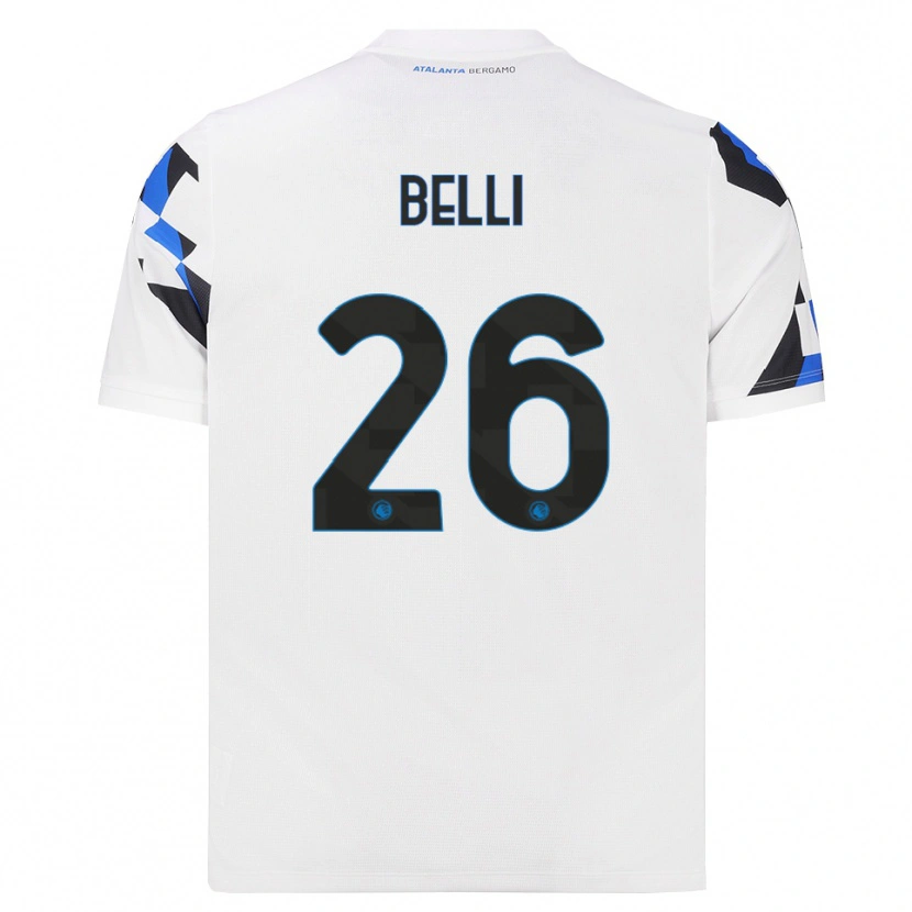 Danxen Kinderen Manuel Belli #26 Wit Rood Blauw Uitshirt Uittenue 2026/27 T-Shirt