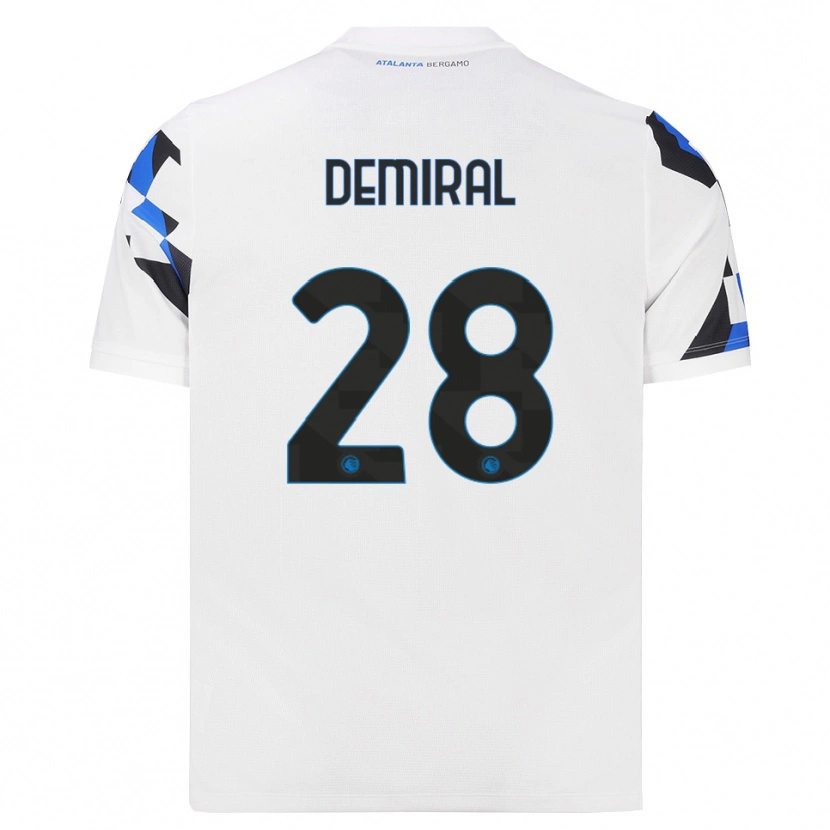 Danxen Kinderen Merih Demiral #28 Wit Rood Blauw Uitshirt Uittenue 2026/27 T-Shirt