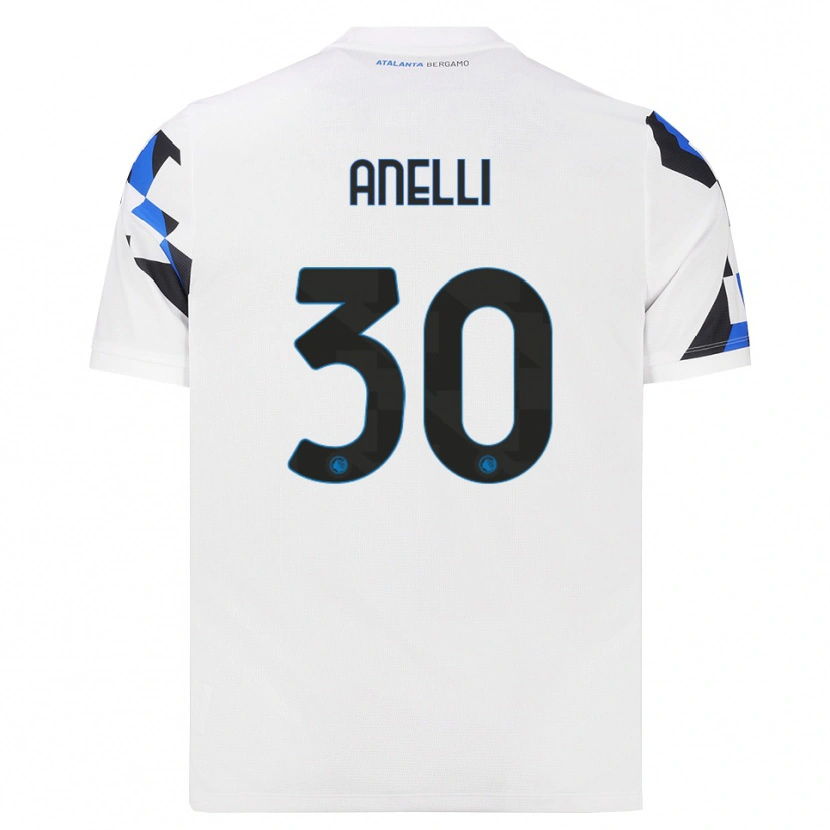 Danxen Kinderen Alessandro Anelli #30 Wit Rood Blauw Uitshirt Uittenue 2026/27 T-Shirt