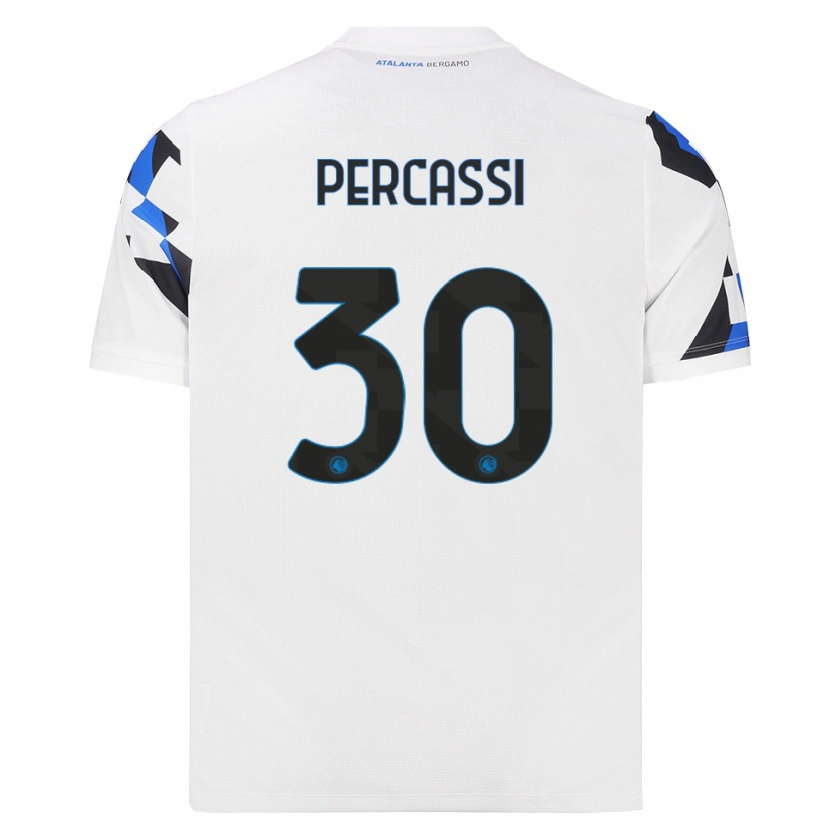 Danxen Kinderen Giovanni Percassi #30 Wit Rood Blauw Uitshirt Uittenue 2026/27 T-Shirt