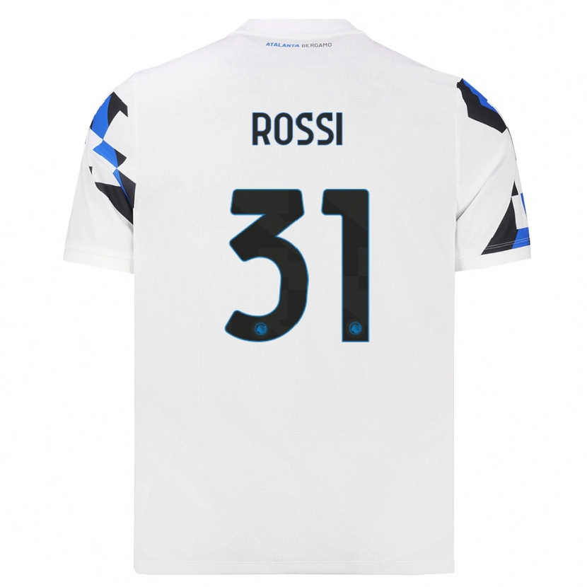 Danxen Kinderen Francesco Rossi #31 Wit Rood Blauw Uitshirt Uittenue 2026/27 T-Shirt