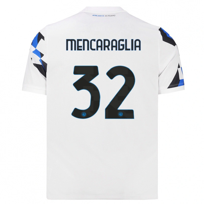 Danxen Kinderen Filippo Mencaraglia #32 Wit Rood Blauw Uitshirt Uittenue 2026/27 T-Shirt