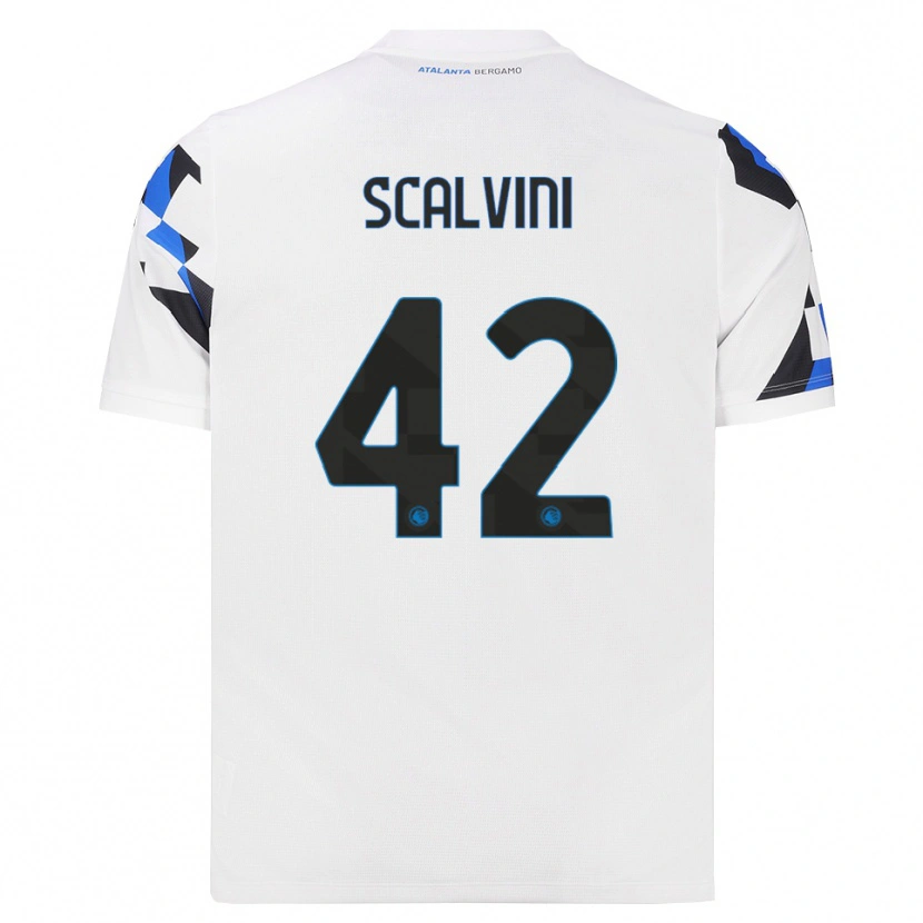 Danxen Kinderen Giorgio Scalvini #42 Wit Rood Blauw Uitshirt Uittenue 2026/27 T-Shirt