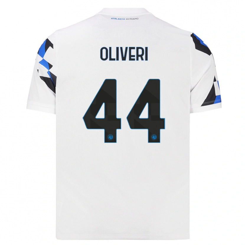 Danxen Kinderen Andrea Oliveri #44 Wit Rood Blauw Uitshirt Uittenue 2026/27 T-Shirt