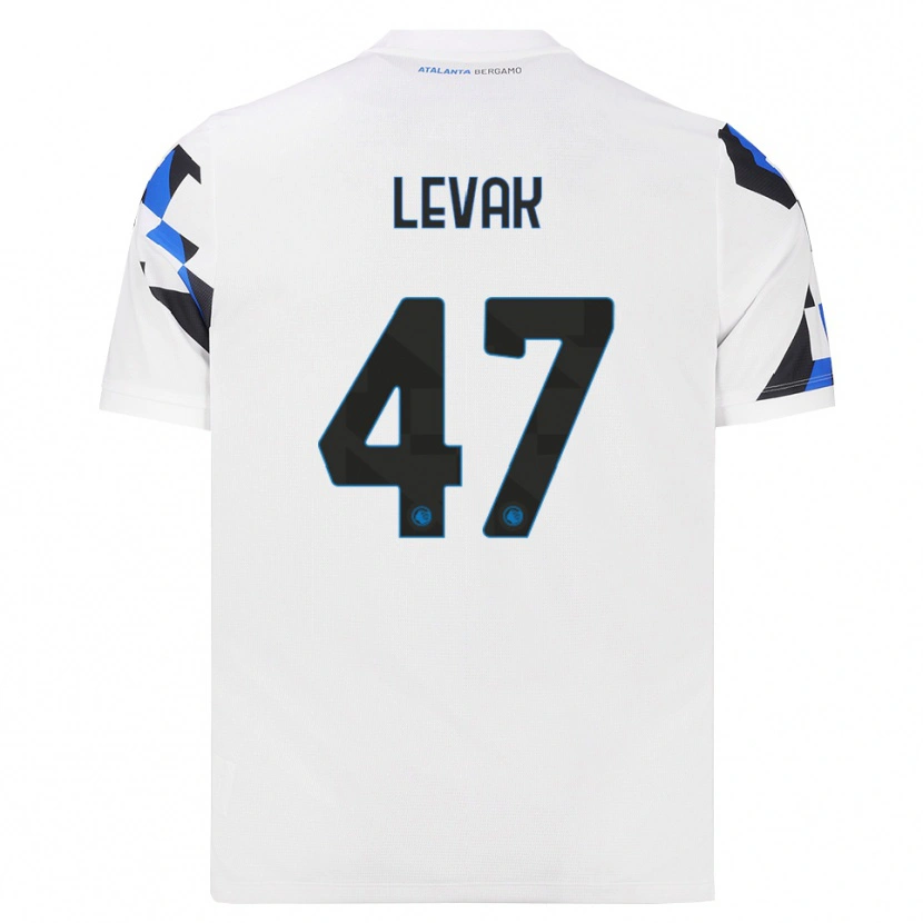 Danxen Kinderen Sergej Levak #47 Wit Rood Blauw Uitshirt Uittenue 2026/27 T-Shirt